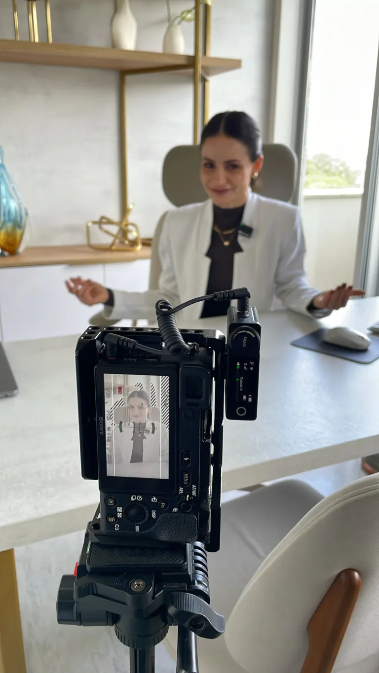 Bastidores de uma captação de vídeo